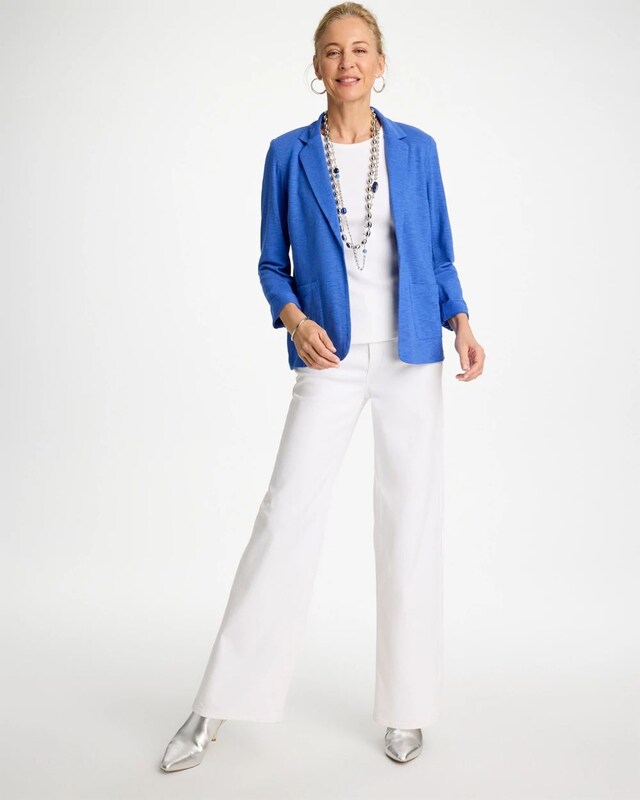 Slub Knit Blazer - image 2